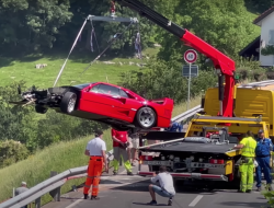 На гонках в Швейцарии разбили Ferrari F40