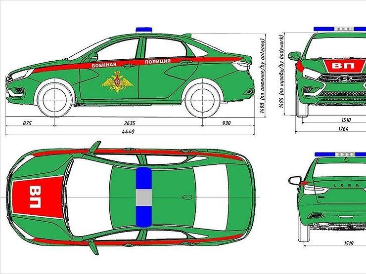 Рассекречены изображения новой LADA Vesta для спецслужб