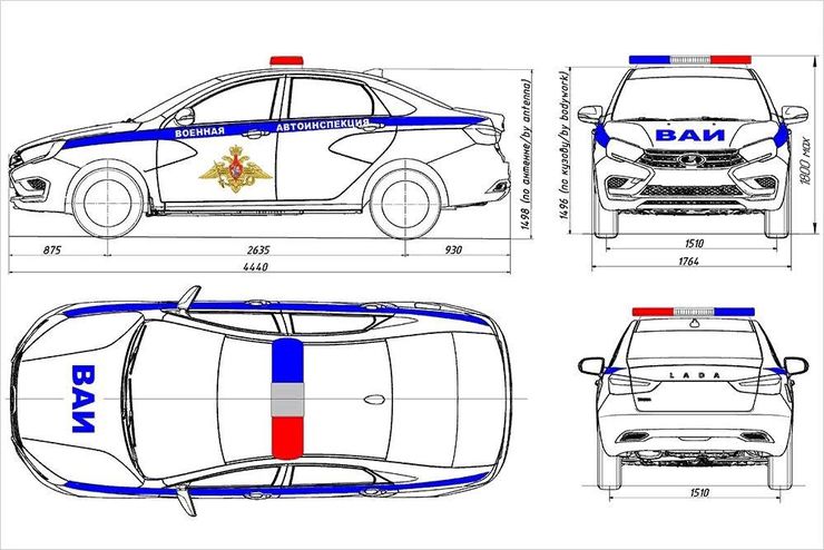 Рассекречены изображения новой LADA Vesta для спецслужб